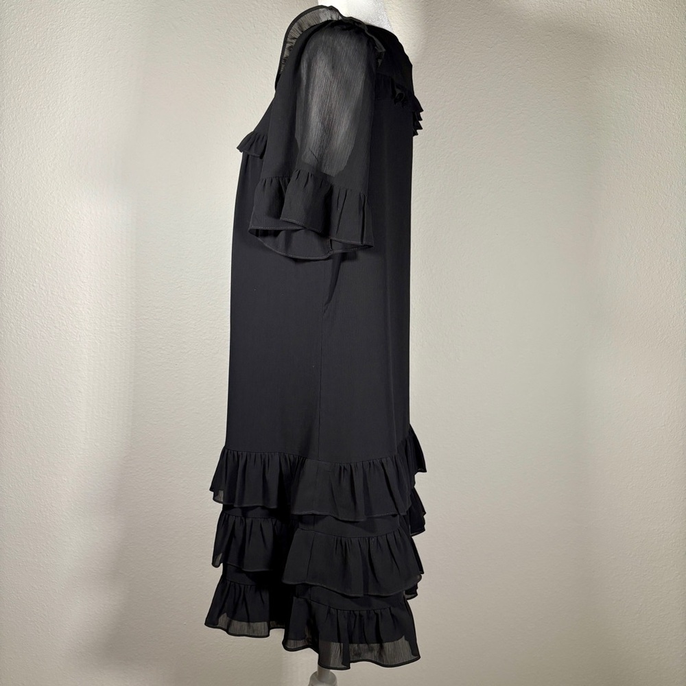 Point Sur Black Ruffle Dress - Picture 2 of 7